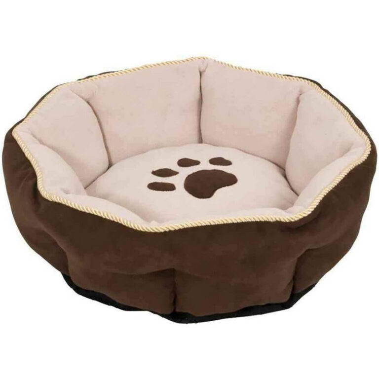 Petmate Aspen Round Pet Bed 18 inch Brown