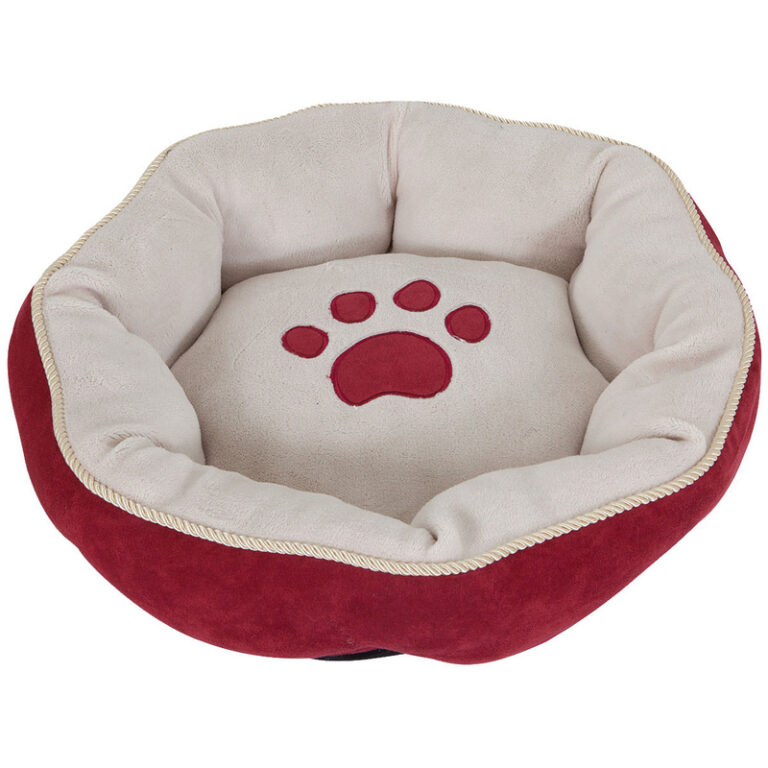Petmate Aspen Round Pet Bed 18 inch Red