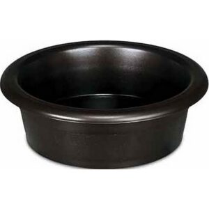 Petmate Plastic Pet Crock Dish 4 cup Black