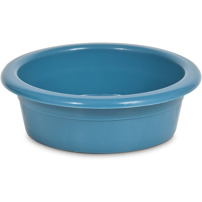 Petmate Plastic Pet Crock Dish 4 cup Blue