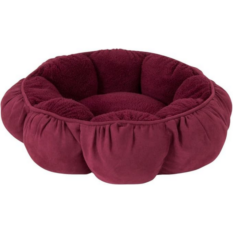 Petmate Puffy Round Pet Bed 18” Red