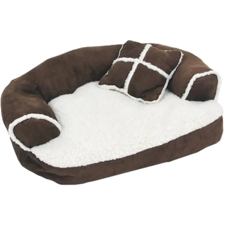 Petmate Sheepskin Large Pet Bed Brown