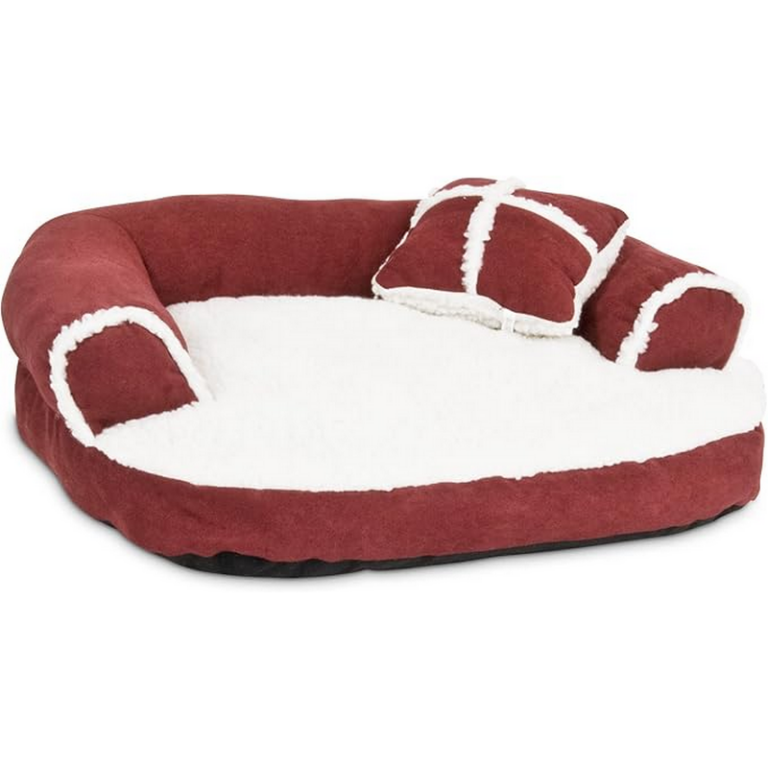 Petmate Sheepskin Large Pet Bed Rust