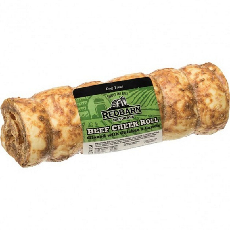 Redbarn Glazed Beef Cheek Grain Free Dog Chew Large