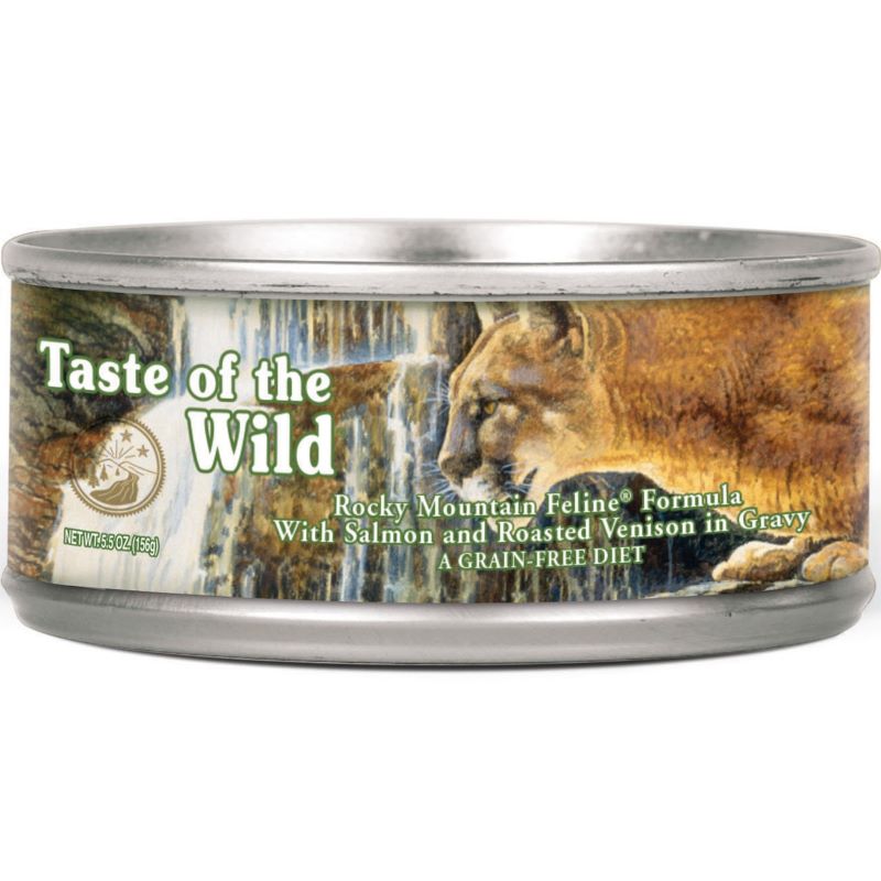 Rocky Mountain Feline Canned Cat Food Salmon Venison 3 oz