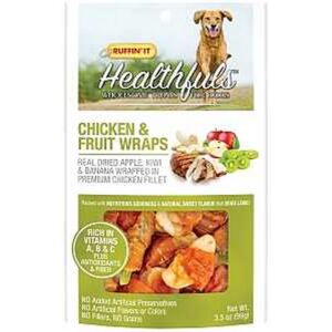 Ruffin'It Chicken Fruit Dog Treats 3.5 oz