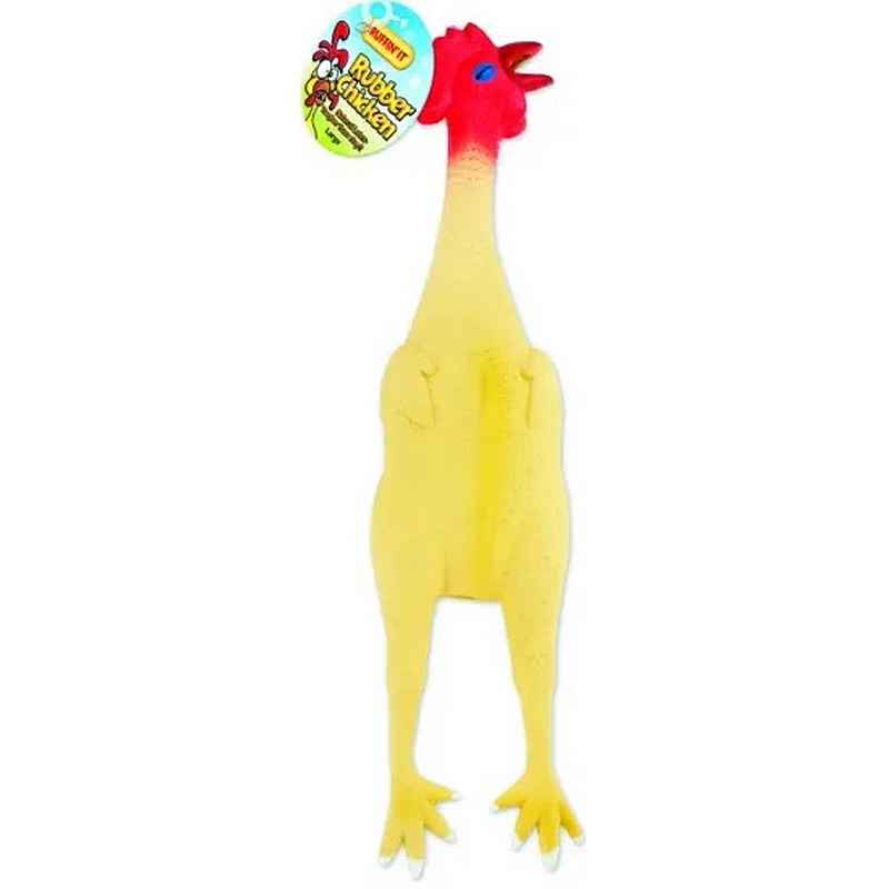 Ruffin'It Rubber Chicken Dog Toy