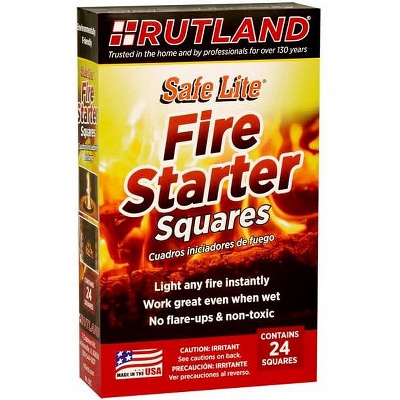 Rutland Safe Lite Fire Starter Squares 50 ct