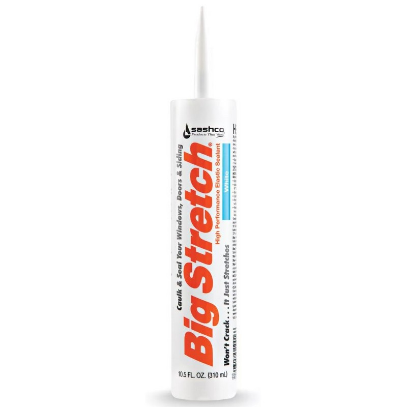 Sashco Big Stretch White Acrylic Caulk 10.5 oz