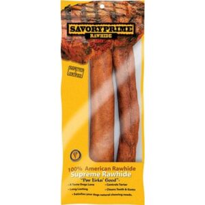 Savory Prime Beef Rawhide Dog Bone 10 2Ct