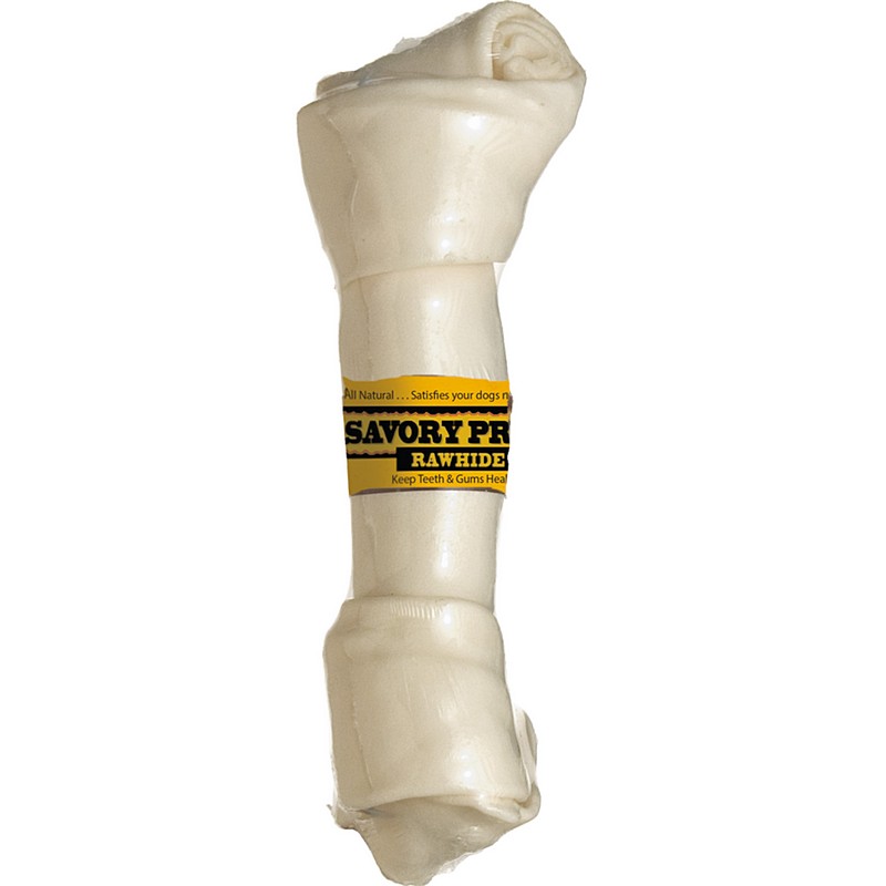 Savory Prime Small Natural Knotted Dog Bone 8 9 in