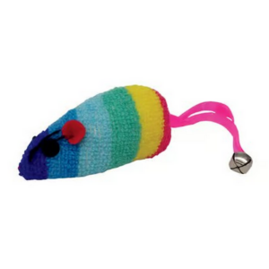 Scruffys Fleece Rainbow Catnip Mouse Cat Toy