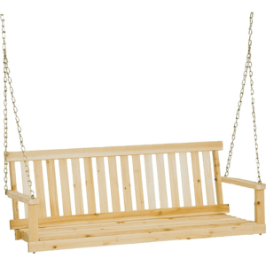 Seasonal Trends Porch Swing Seat Fir Wood Frame