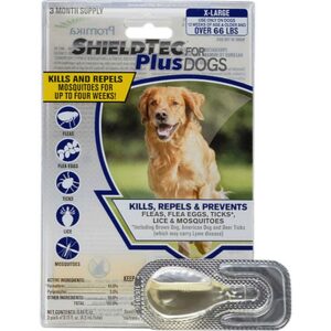 ShieldTec Plus Flea Tick for Dogs 34 to 66 lb 3Ct