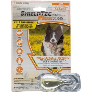 ShieldTec Plus Flea Tick for Dogs 66 lb+ 3Ct