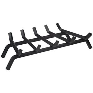 Simple Spaces Fireplace Grate 5-Bar Steel Iron Black 27"