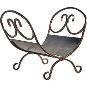 Simple Spaces Log Holder Antique Bronze 17.25"