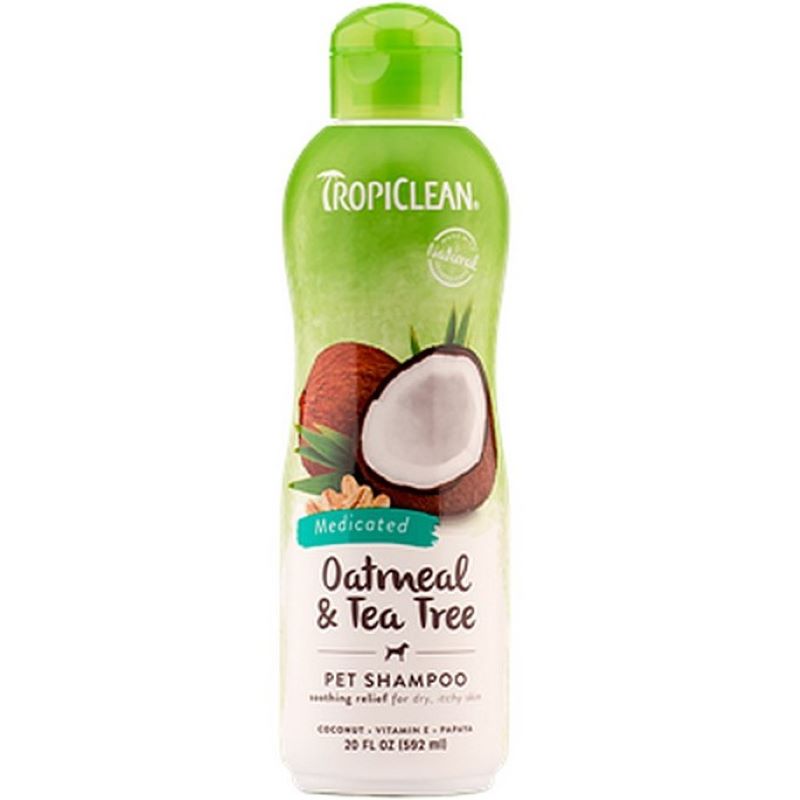 TropiClean Oatmeal Tea Tree Shampoo 20 oz