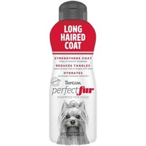 TropiClean Perfect Fur Long Haired Coat 16 oz Shampoo for Dogs