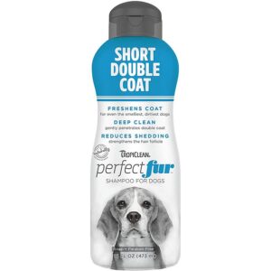 TropiClean Perfect Fur Short Double Coat 16 oz Shampoo for Dogs