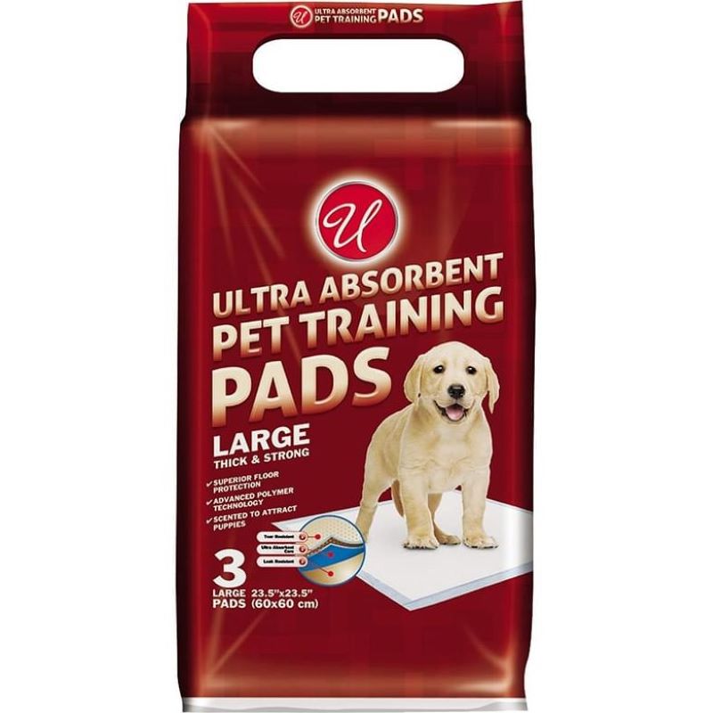 Ultra Absorbent Puppy Pads 3 Ct