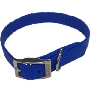 Valhoma Blue 3/8” Nylon Dog Collar 14"
