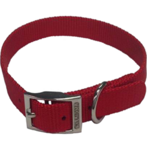 Valhoma Red 3/8”Nylon Dog Collar 14"