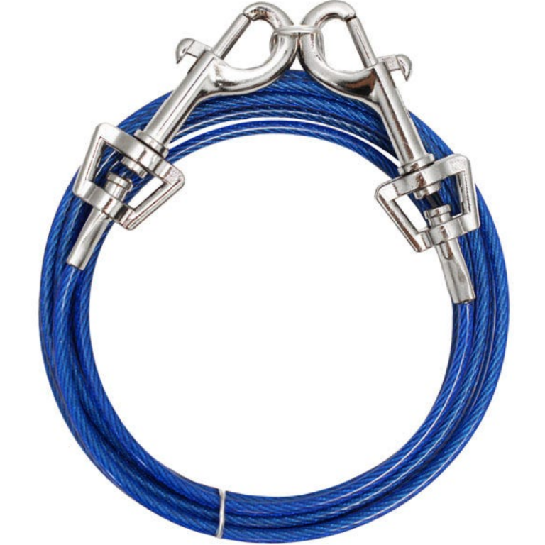 Vinyl Coated Medium Dog Tie Out Cable 20 ft