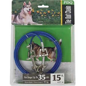 Vinyl Coated Smaller Dog Tie Out Cable 15 ft