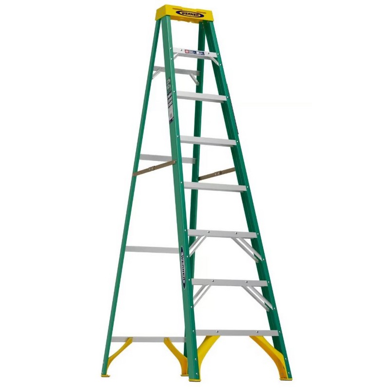 Werner Fiberglass Step Ladder Type 2 8 ft