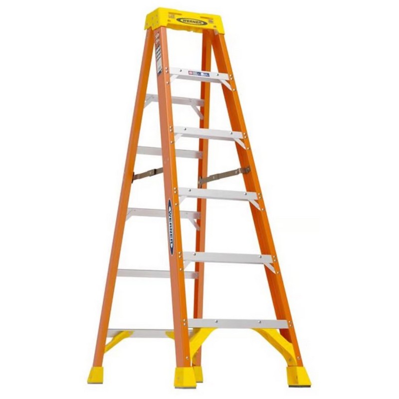 Werner Fiberglass Step Ladder Type IA 6 ft