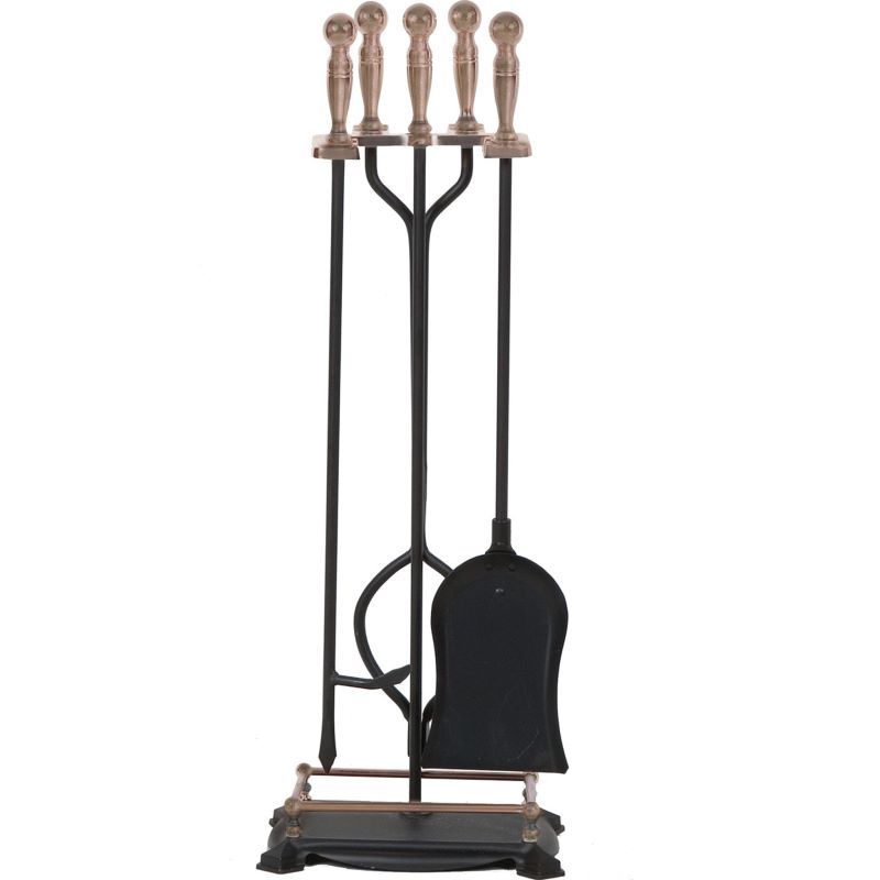 Brass Wood Fireplace Tool Set 29.5 in