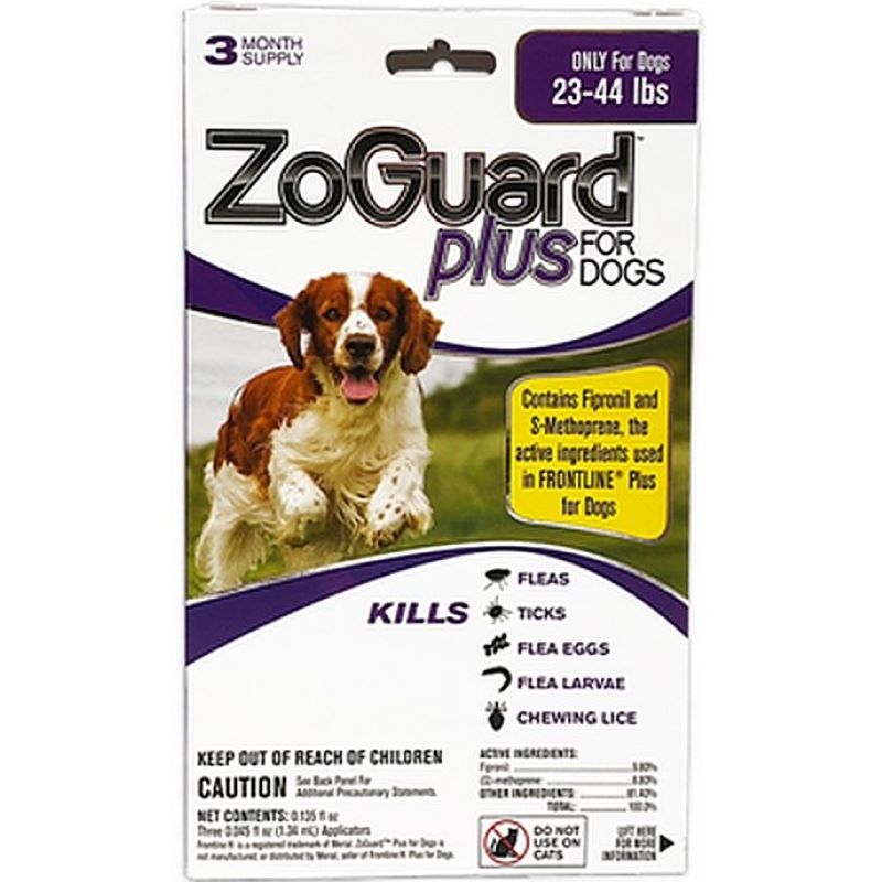 ZoGuard Plus for Dogs 23-44 lb Flea & Tick Treatment
