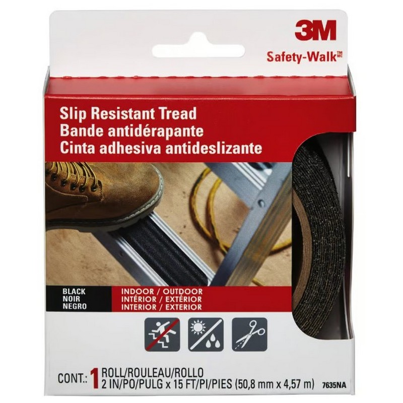 3M Slip Resistant Tread Tape Black 2″x5 yd