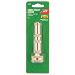 Ace Adjustable Jet Stream Brass Hose Twist Nozzle 4”
