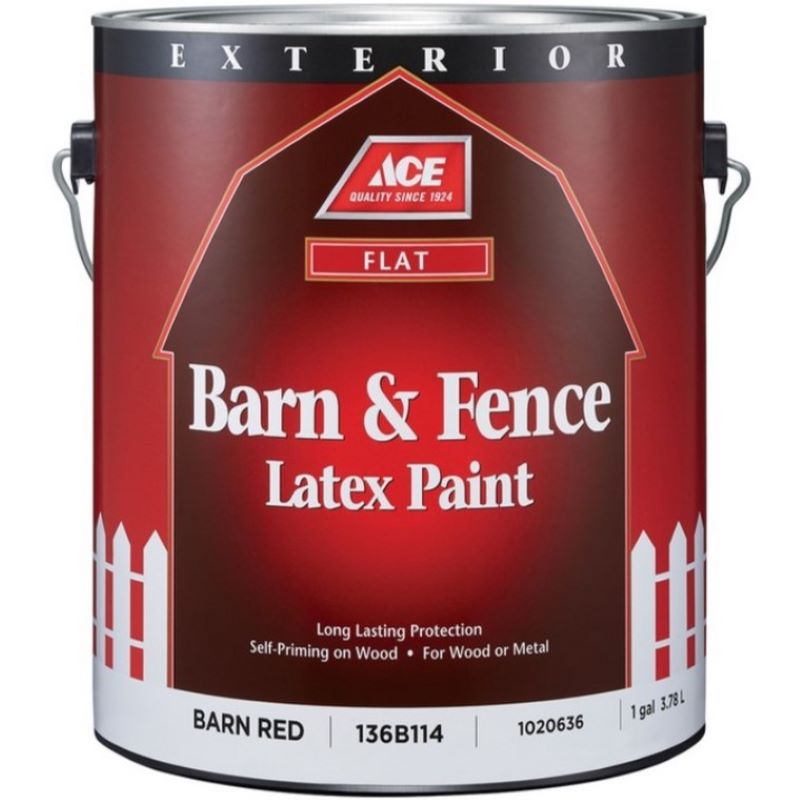 Ace Barn & Fence Latex Flat Barn Red 1 gal Paint