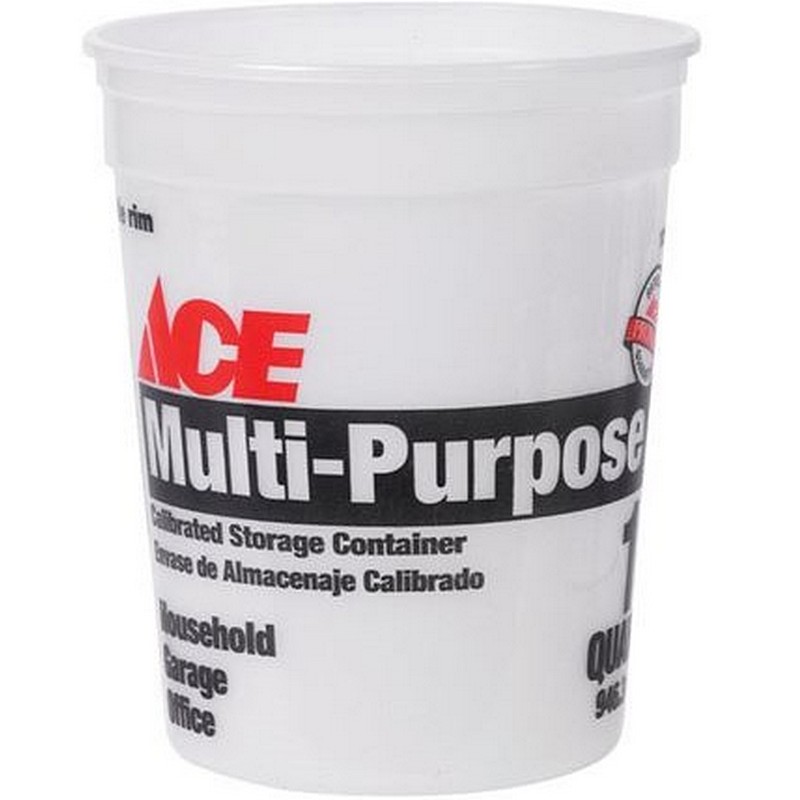 Ace Multi Purpose Clear Plastic Bucket 1 qt