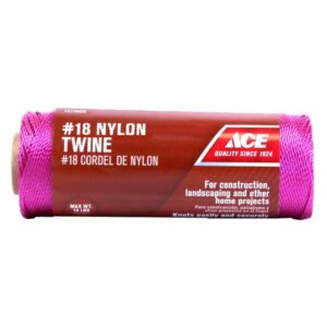 Ace Twisted Nylon Twine Pink 1/8” x 525’