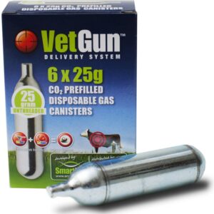 Agrilabs VetGun Co2 Cartridge 25g 6 Ct
