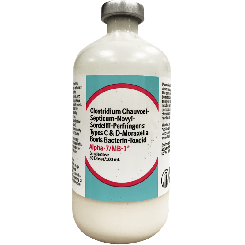 Alpha 7 /B 1 Cattle Vaccine 50 Dose 100 ml