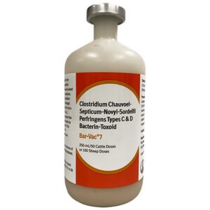 Bar Vac 7 Cattle Sheep Vaccine 50 Dose 250 ml