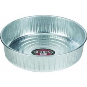 Behrens Galvanized Livestock Feeder Pan 3 gal