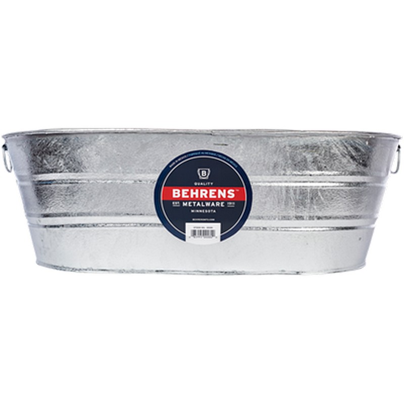 Behrens Galvanized Oval Tub 5.5 gal