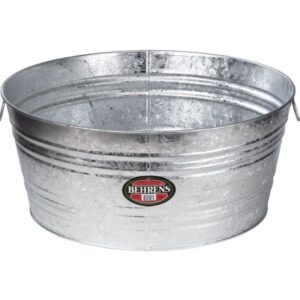 Behrens Hot Dipped Round Steel Tub 15 gal