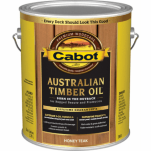 Cabot Wood Stain Australian Timber Oil Honey Teak 1 gal