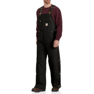Carhartt Bib Overall Loose Fit Insulated Black