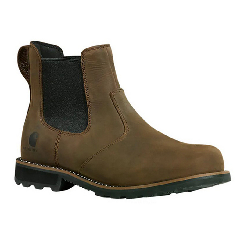 Carhartt Mens Frontier Water Resistant Chelsea Work Boot Brown