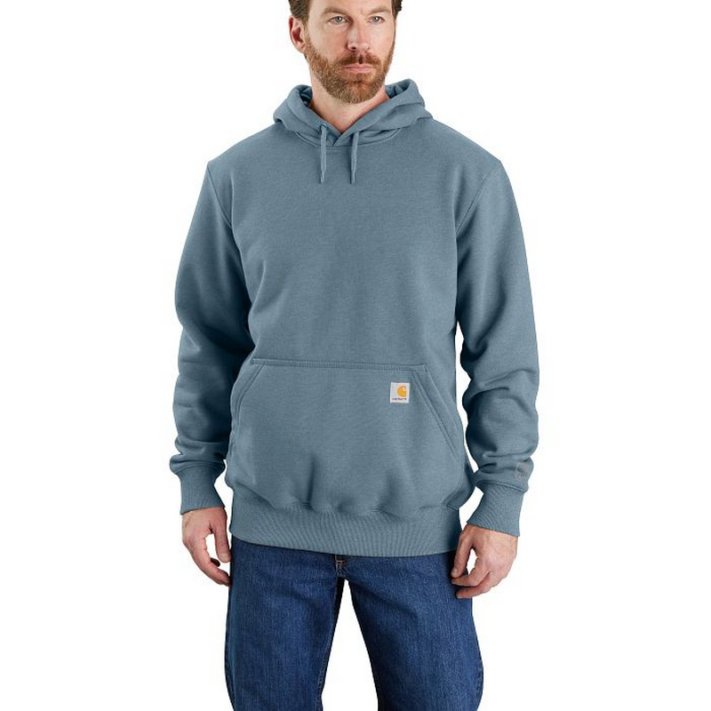 Carhartt Mens Rain Defender Heavy Weight Loose Fit Hoodie Thundercloud Blue