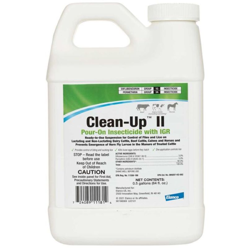 Clean Up II Pour On Insecticide 0.5 gal