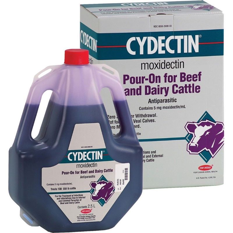 Cydectin Pour On Cattle Dewormer 2.5L